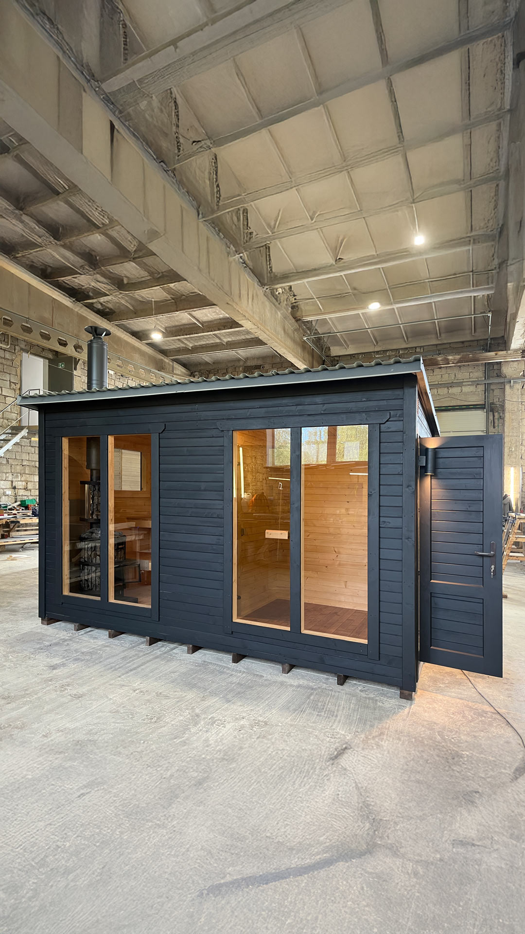 Referenzaufnahme der Box Sauna Modell 4XL