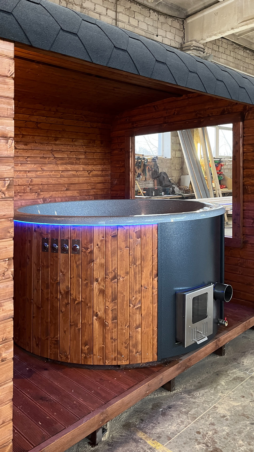 Saunamodell Cube Combi
