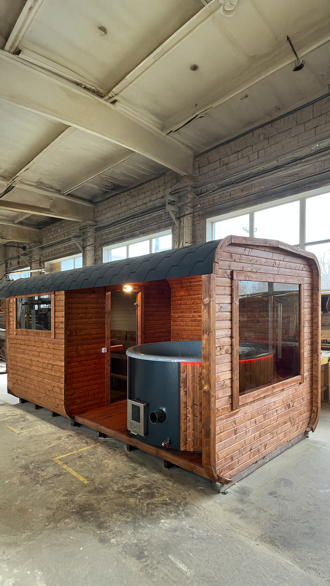 Saunamodell Cube Combi