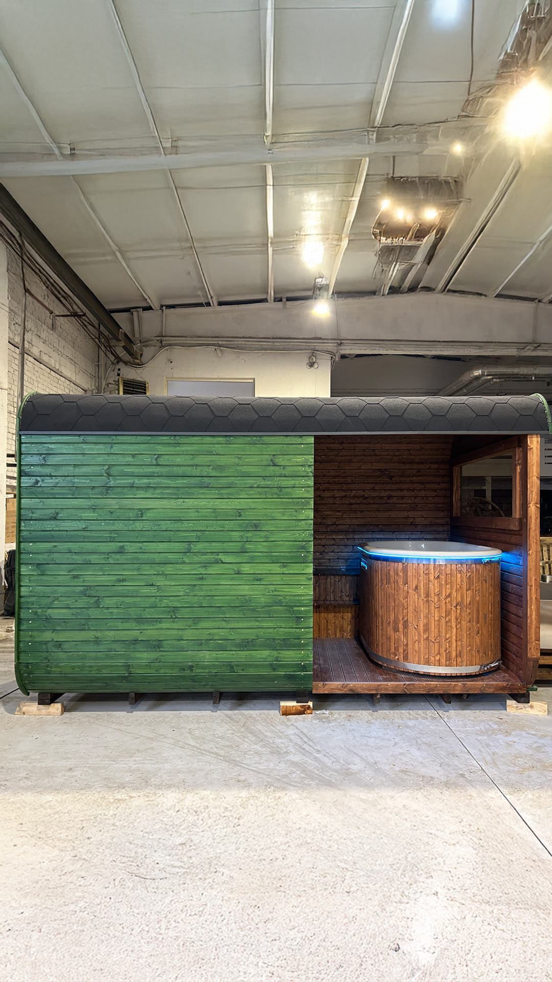 Saunamodell Cube Combi